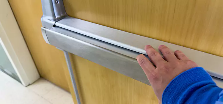 Installing a Push Bar on a Door Sherbrooke